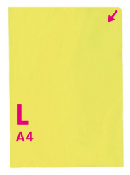Herlitz - Obal na doklady A4, žlté