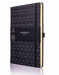 Castelli Milano - Zápisník linajkový Castelli Milano, veľkosť A Rozmery S, Copper