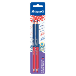 Pelikan - Ceruzka obojstranná červeno / modrá ,trojhranná , 2ks/BL