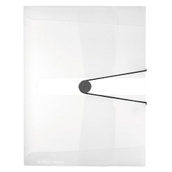 Herlitz - Box na spisy A4/4 cm,transparentná-biela