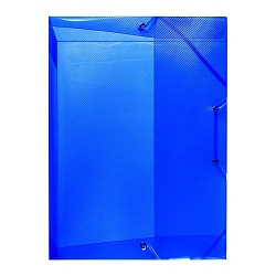 Herlitz - Box na spisy A4/ 4 cm, transparentná-modrá
