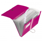 Herlitz - Spisové dosky A4,12dielné, organizér, PP, ružové