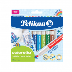 Pelikan - Fixy Colorella na textil, 12 ks