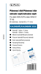 Herlitz - Náplň do krúžkového diára A6 - 2025, týždenný