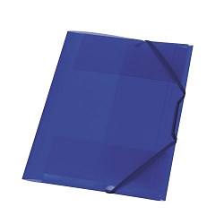 Herlitz - Dosky A4 s gumou, modré-transparentné