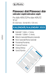 Herlitz - Náplň do krúžkového diára A7 - 2025, týždenný